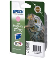 Epson T0796 Light Magenta Ink Cartridge (Owl) (C13T07964010)